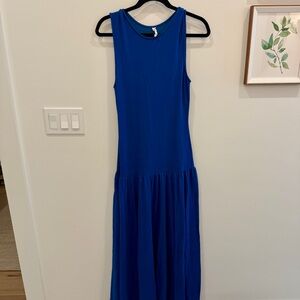 Elegant Blue Maxi Dress